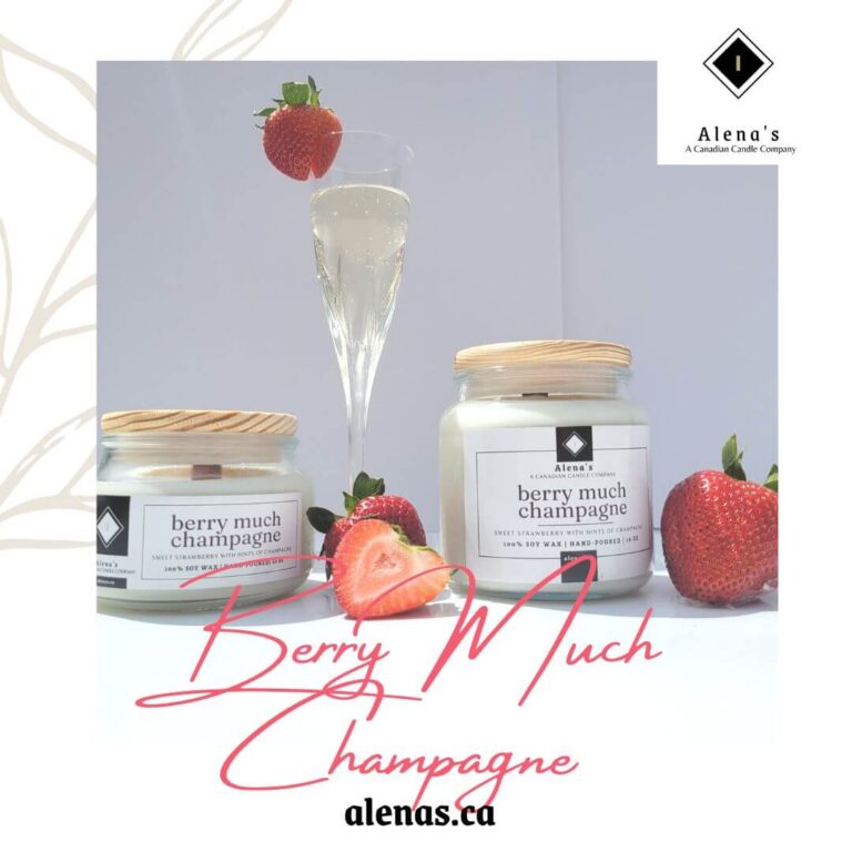 Indulge in Blissful Aromas: Introducing Our All-Natural Berry Much Champagne Soy Wax Candle 7 berry much champagne soy wax candle