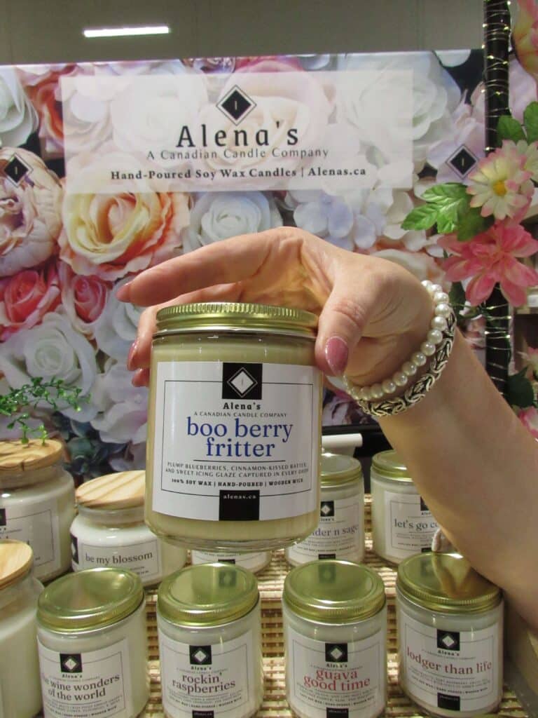 Boo Berry Fritter ALena's Soy wax wooden wick candle