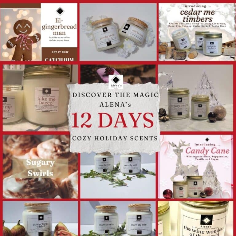 Alena’s 12 Days of Cozy Holidays – Celebrate with Festive Candle Scents