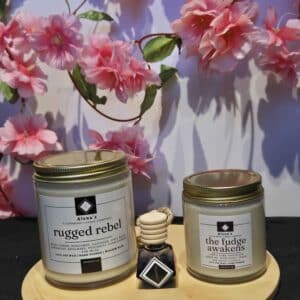 for him Valentine's Day candle set