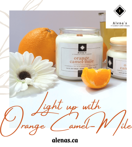 Orange Camel Mile SOy wax candle